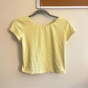 Aerie yellow backless top